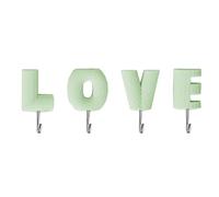 Gancio da parete adesivo, gancio a chiave adesivo, ganci adesivi per dormitorio con lettera d'amore, ganci da doccia multifunzionali, appendiabiti per cappello, asciugamano, chiave, borse, stanza