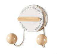 Gancio da parete con ventosa in acciaio inox, progettato per un montaggio sicuro e dannoso, per carta velina e altri oggetti leggeri in varie stanze (colore legno)