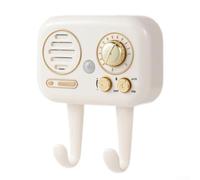 Gancio da parete con voce, 10,3 x 6,3 x 3,5 cm, portachiavi da parete con promemoria audio e sensore, perfetto per la casa (bianco)