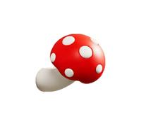 Gancio Da Parete, Design Stravagante A Forma Di Fungo, Rosso E Bianco, Appendiabiti Da Parete A Forma Di Fungo, Originale Gancio Adesivo Per Appendere, Installazione Facile, Per Cucina, Bagno, Soggior