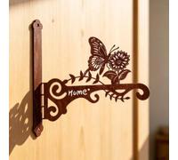 Gancio da Parete Di | Decorativo, Staffa per Piante Sospese, Rustico, Supporto da Parete in Ferro, Giardino, Ingresso, Patio