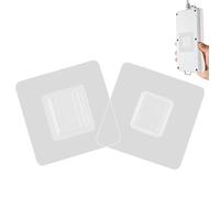 Gancio da parete doppio lato - design adesivo trasparente, materiale robusto, impermeabile, forte tenuta per superfici lisce, gancio autoadesivo doppio lato per cucina, bagno, pareti, casa