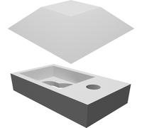 Gancio da Parete Due Pezzi per Specchi e Cornici - Supporto Vite 6mm