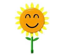 Gancio da Parete Girasole | Gancio Appendiabiti Decorativo | Design Estraibile Impermeabile | per Borsa Casa