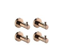 Gancio da parete in acciaio inox color oro rosa, accessori da bagno, 4 ganci per accappatoio, porta carta igienica e barra porta asciugamani, design moderno per la casa, durevole ed elegante