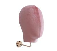 Gancio da parete in ferro rinforzato espositore per parrucche multiuso supporto per cappelli da salone facile da pulire 3 strati telaio salvaspazio gancio da parete