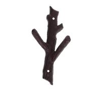 Gancio da parete in ghisa a forma di ramo d'albero, appendiabiti regalo