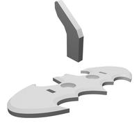 Gancio da Parete Logo Batman per Chiavi Cappello Oggetti Leggeri 3Pz