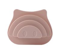 Gancio da parete multifunzionale autoadesivo stabile senza foratura | Supporto decorativo per cavo dati, con 3 scomparti, per camera da letto, per casa, dormitorio, ufficio, appartamento, rosa