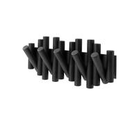 Umbra Picket Con 5 Ganci Appendiabiti Nero Listello Guardaroba da Parete Vestiti