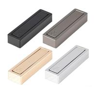 Gancio da parete pieghevole realizzato in lega di zinco, progettato per piegarsi piatto quando non in uso, perfetto per appendere asciugamani, borse e in piccoli spazi (nero)