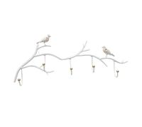 Gancio da parete rustico con - scaffale in ferro a forma di ramo, ciondolo in stile vintage | Soluzione pesante per giacche, chiavi, cappelli, ideale per ingressi, camere da