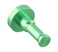 Gancio da parete singolo in lega di alluminio per bagno, camera da letto e cucina, salvaspazio, per vestiti, cappelli, borse e portachiavi, 32 mm di diametro x 53 mm di altezza, include vite e