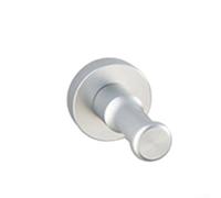 Gancio da parete singolo in lega di alluminio per bagno, camera da letto e cucina, salvaspazio, per vestiti, cappelli, borse e portachiavi, 32 mm di diametro x 53 mm di altezza, include vite e