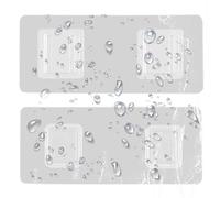 Gancio da parete trasparente - Fibbia femminile, Toppa gancio, durevole e stabile gancio senza unghie su entrambi i lati | Adesivo senza tracce, fibbia trasparente, gancio adesivo multiuso per bagno e