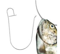 Gancio da pesca a clip in acciaio , robusta chiusura di sicurezza | Clip di ricambio per pesce persico, trota, acqua salata, acqua dolce, ponte, riva, fiume, lago, kayak