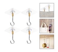 Gancio da Soffitto Adesivo per Vestiti Cappelli e Lampadari No Punzone Installaz