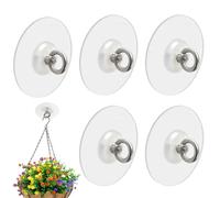 Gancio da soffitto senza, 5 x adesivi - Grucce appendiabiti multiuso - Hardware | Forte uso affidabile in interni, lanterna decorativa per illuminazione