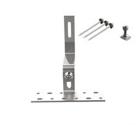 Gancio da tetto regolabile in acciaio inox 304 per pannelli solari robusti e impianti fotovoltaici (1 set)