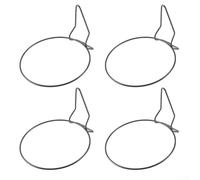 Gancio decorativo da parete per vasi da fiori ad anello, supporto in metallo, per uso interno ed esterno (triangolo di 17 cm)