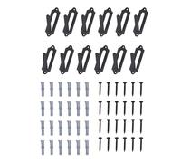 Gancio del cranio in stile in stile europeo 12pcs robusta staffa a monte del ferro da parete per il cranio in alco di cervo Decorazione artigianale esterna interno 10.49 x 3,30 x