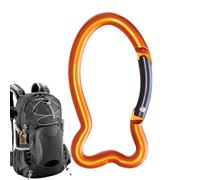 Gancio del moschettone, Moschettone di bloccaggio - Clip in metallo resistenti - da campeggio in lega di alluminio, portachiavi del gancio di pressione della molla a forma di osso di pes