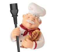 Gancio del tappo di alimentazione, supporto del filo della spina | Cartoon Kitchen Wall Cord Keeper Chef decorazione per la casa, il giardino, l'organizzazione del garage