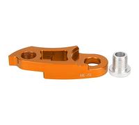 Gancio deragliatore posteriore per mountain bike Accessorio prolunga per gancio coda in lega di alluminio per bicicletta (Giallo)