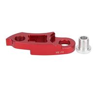 Gancio deragliatore posteriore per mountain bike Accessorio prolunga per gancio coda in lega di alluminio per bicicletta (Rosso)