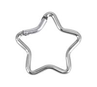 Gancio di bloccaggio resistente per campeggio, pesca, escursionismo, viaggi, in lega di alluminio, moschettone a forma di stella, fibbia per arrampicata