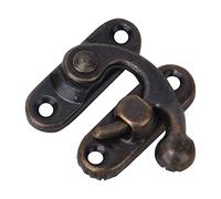 Gancio di Chiusura in Ferro Stile retrò, 30 Pezzi, Durevole e di Lunga Durata, per Scatole di Gioielli (Gancio destro in bronzo)