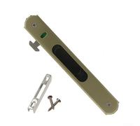 Gancio di chiusura per porta scorrevole in lega di zinco incentrato sull'utente, invisibile, tipo 90, per applicazioni sicure per finestre (beige)