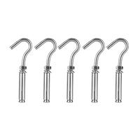 GANCIO DI ESPANSIONE IN ACCIAIO INOSSIDABILE 304 GANCIO A COPPA APERTA ANTIGANCIO PER USO INTERNO ESTERNO CONFEZIONE DA 5 ACCESSORI DI FISSAGGIO DUREVOLI (M8)