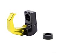 Gancio di montaggio per manubrio moto progettato per appendere il velo, costruito con lega di alluminio e ABS per un uso a lungo termine (oro)