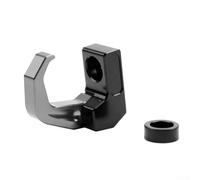 Gancio di montaggio per manubrio moto progettato per appendere il velo, costruito con lega di alluminio e ABS per un uso a lungo termine (titanio)