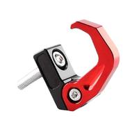 Gancio di ricambio in lega di alluminio per fissare borse e casco su scooter e veicoli elettrici (rosso)