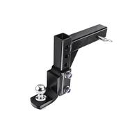 Gancio di Rimorchio, Rimorchio Di Montaggio A Sfera Di Gancio Regolabile A 4 Livelli Da 10 "per Ricevitore Da 2" Con Sfera Da 50 mm Parti Di Roulotte Accessori For Caravana(Set With 2Inch Ball)