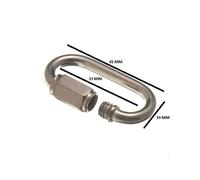 Gancio Di Riparazione Per Catena Quick Link 4Mm 5/32 BZP ZP Con Confezione Da 12