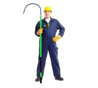 Gancio di salvataggio commerciale portatile isolato - Strumento di sicurezza ad alta tensione per asta di salvataggio in fibra di vetro da 10 kV, 35 kV, 110 kV, 220 kV - 3,2 cm di spessore, leggera