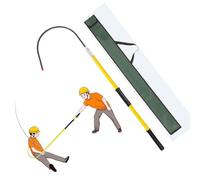 Gancio Di Salvataggio Elettrico, Palo Di Salvataggio Isolato Ad Alta Tensione, Dispositivo Di Sicurezza Portatile, Con Borsa For Il Trasporto(Yellow,150cm/4.9ft)