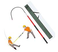 Gancio Di Salvataggio Elettrico, Palo Di Salvataggio Isolato Ad Alta Tensione, Dispositivo Di Sicurezza Portatile, Con Borsa For Il Trasporto(Red,200cm/6.6ft)