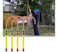 Gancio di salvataggio isolato ad alta tensione con asta telescopica, confezione da 1, 2, 3 e 4, strumenti isolati per elettricisti/meccanici, attrezzatura di emergenza salvavita in caso di scosse