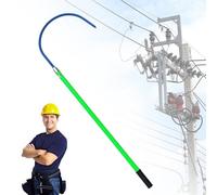 Gancio di Salvataggio Isolato ad Alta Tensione, Rod del Bagnino Isolato, Strumento di Sicurezza Portatile, for Il Salvataggio di Emergenza e la Manutenzione di Linee(Green,1m/3.3ft)
