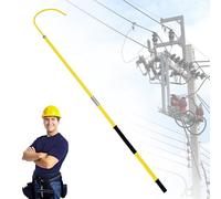Gancio di Salvataggio Isolato ad Alta Tensione, Rod del Bagnino Isolato, Strumento di Sicurezza Portatile, for Il Salvataggio di Emergenza e la Manutenzione di Linee(Yellow,2m/6.6ft)