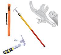 Gancio di salvataggio isolato ad alta tensione, segmenti 3/4/5, gancio di salvataggio portatile isolato, palo telescopico, portatile, isolato, palo di salvataggio contro scosse elettriche per lavori
