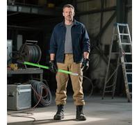 Gancio di Salvataggio Isolato Gancio di Salvataggio Elettrico per Officina, Cantiere, Gancio di Salvataggio Isolato con Asta in Fibra di Vetro, Bastoni di Salvataggio di Emergenza(Green,3m/9.8ft)