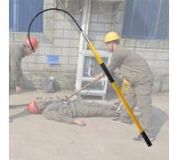 Gancio di salvataggio per corpi leggeri Hotstick, barra di trazione salvavita non conduttiva, utensili isolati per elettricisti antincendio, 10 kV/ 35 kV/ 110 kV/ 220 kV (rosso, 1 m/3,3 piedi) (