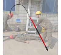 Gancio di salvataggio per corpi leggeri Hotstick, barra di trazione salvavita non conduttiva, utensili isolati per elettricisti antincendio, 10 kV/ 35 kV/ 110 kV/ 220 kV (rosso, 1 m/3,3 piedi) (