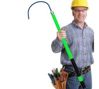 Gancio di sicurezza isolato ad alta tensione per la sicurezza del corpo e il salvataggio elettrico con impugnatura antiscivolo per fabbriche/centrali elettriche/scuole/vigili del fuoco (verde, 4 m)