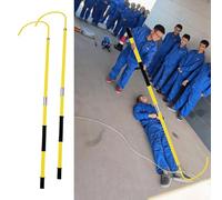 Gancio di Sicurezza per Il Salvataggio, attrezzo di Sicurezza ad Alta Tensione, Asta di Salvataggio isolata Portatile per elettricisti e Vigili del Fuoco, Lunghezza Personalizzabile 79 polli